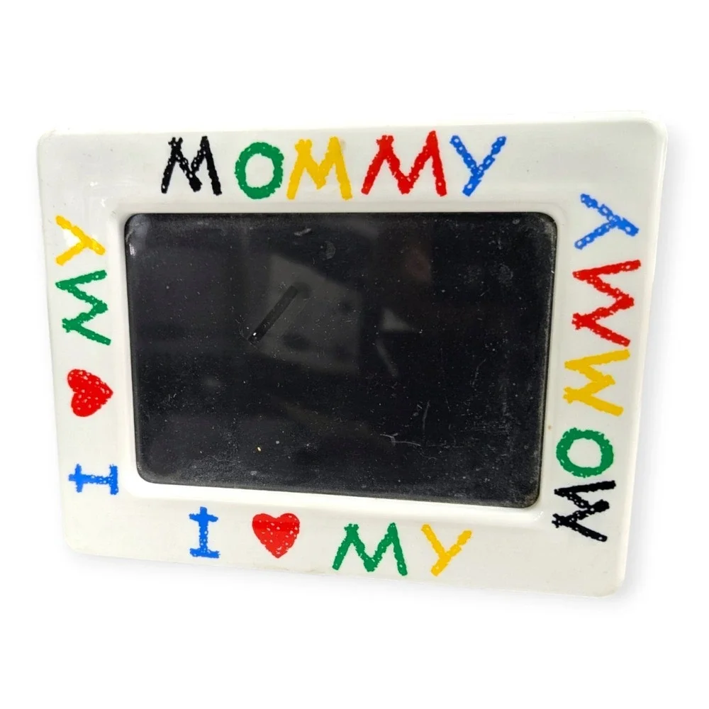 Alco Industries I Love My Mommy White Plastic Photo Frame Multicolor Crayon